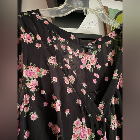 Torrid chiffon dress | size 0 (12/L) - Picture 4 of 7